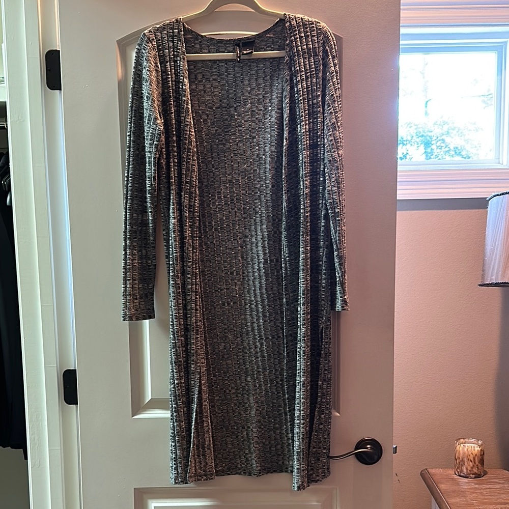 Gray cardigan